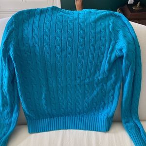 Ralph Lauren crew neck sweater. Women’s L Turquoise